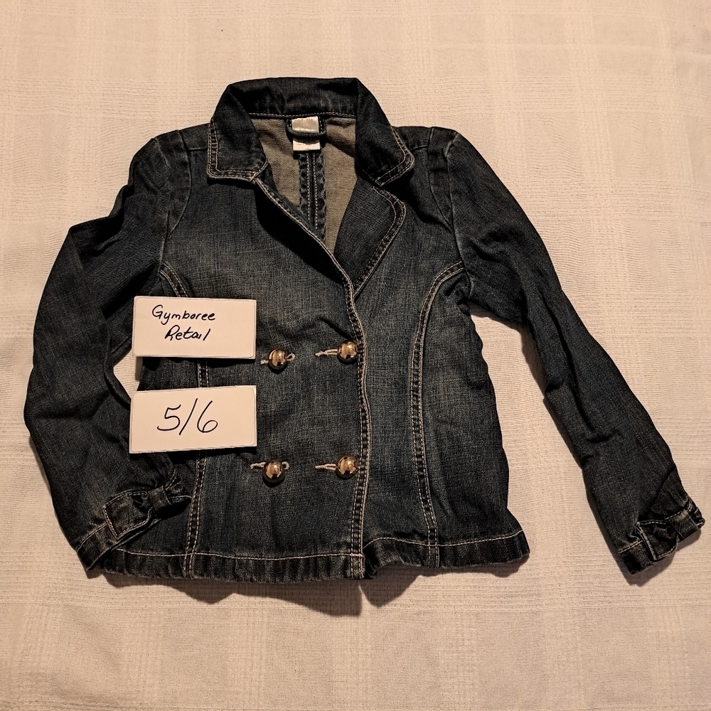 Gymboree girls size 5/6 medium wash jean jacket
